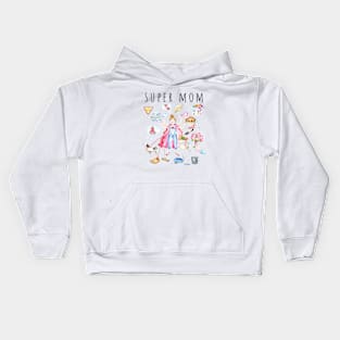 Multi-tasking mum, Super mom, Gift For Mum Kids Hoodie